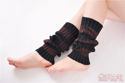 新款韩版2色球袜套护膝堆堆袜靴套 多色选择，厂家直销